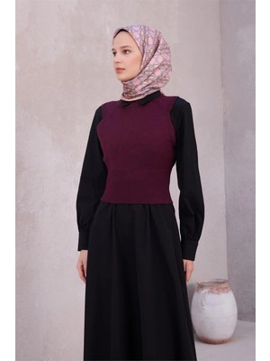 Belli Geometik Desen Ipek Eşarp 4214D (Twıll) Pudra - 07