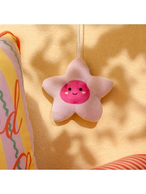 Evidea Soft Çiçek Figürlü Yumuşak Süs - Pembe - 15X12 cm