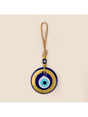 Evidea Deco Gold Detaylı Nazarlık - Renkli - 11 cm