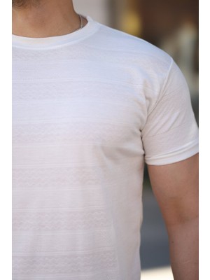 Kendim Fashion Erkek Mini Jakarlı Kısa Kollu T-Shirt