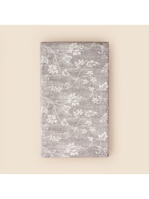 Evidea Soft Blom Pvc Masa Örtüsü - Gri - 140X200 cm