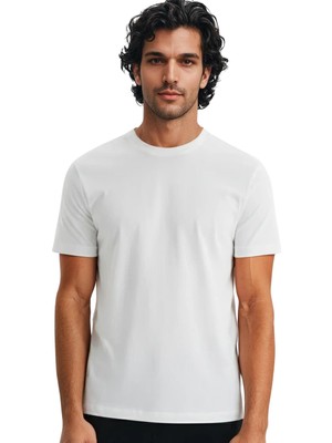 Ar-Ma Erkek Bisiklet Yaka Tişört Regular Fit %100 Pamuk Süprem Basic Baskısız Y31344408002