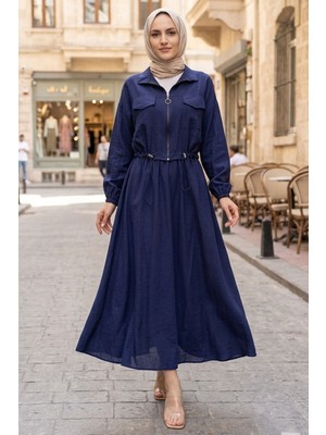 Md Crop Ceket Etekli Spor Takım Lacivert