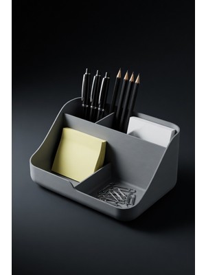 MYCRAFT3D Minimal Masaüstü Organizer Kalemlik Notluk Standı Çok Bölmeli Ofis Düzenleyici 11X8