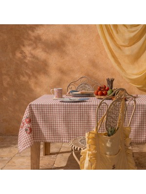 Evidea Soft Vevi Masa Örtüsü - Ekru - 150X200 cm