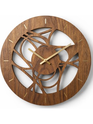 As Tasarım Lazer Retıcolo Modern Soyut Duvar Saati 40 Cm.