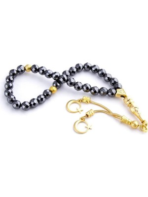 DS LLC Hematit Doğaltaş Tesbih 8 mm DLLSRSBJ34