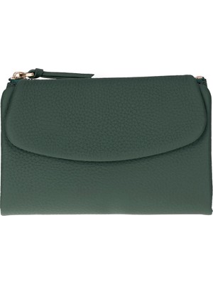 BloominBag Élıa Soft Olive Medium Deri Kadın Cüzdan & Clutch