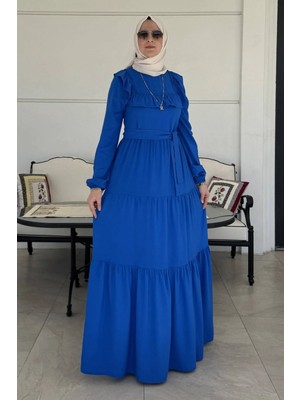 Rabia Şamlı Bade Elbise Saks