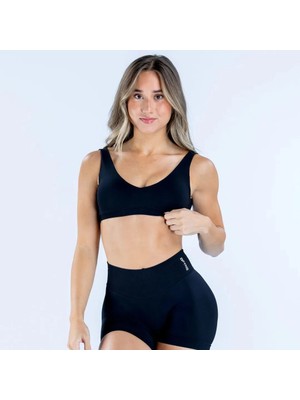 Dfyne Siyah Impact Scoop Back Spor Bra
