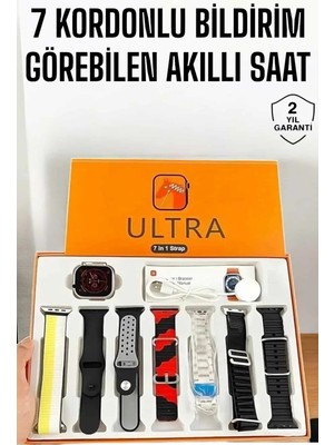 Calperia Akıllı Saat 7 Farklı Kordonlu Arama Cevaplayan Bildirim Gps Özelliği