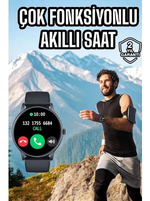 Calperia Akıllı Saat Çok Fonksiyonlu Sesli Görüşme Nfc Uyumlu Amoled Ekran
