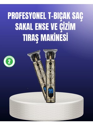 Calperia Erkek Bakım Için Profesyonel Şarjlı Tıraş Makinesi