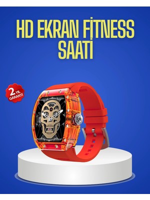 Calperia Şeffaf Tasarımlı Akıllı Saat Dokunmatik Ekranlı