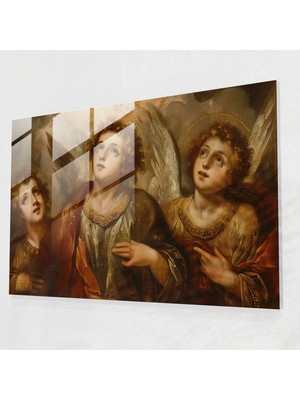 Popcasso Barok Tarzı Cam Tablo Azizler Teması ile Şık Duvar Dekoru