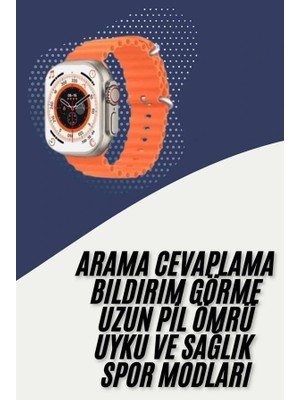 Calperia 2025 Model Akıllı Saat Çift Kordon Ios ve Android Arama Cevaplama Sesli Asistan