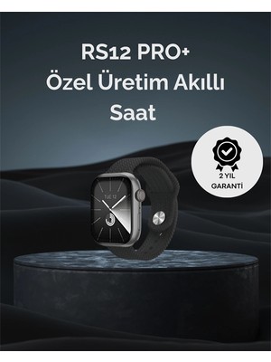 Calperia RS12 Pro+ 2025 Serisi Uzun Şarj Süreli Garantili Full Ekranlı Özel Üretim Akıllı Saat – 2gb Hafıza, Amoled, Gps, Sesli Arama