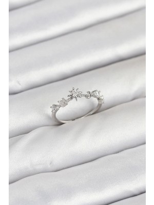 Kocadal Mht Pirinç Gümüş Renk Manifest Kadın Yüzük Mht