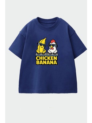 Monila Erkek Çocuk Pamuklu Bisiklet Yaka Baskılı T-Shirt