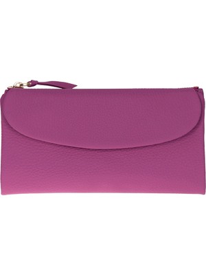 BloominBag Élıa Plum Violet Large Deri Kadın Cüzdan & Clutch