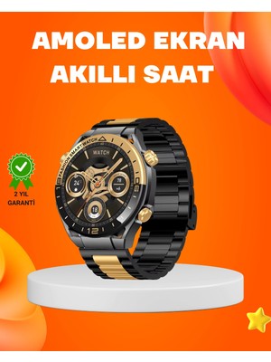 Calperia Amoled Akıllı Saat IP67 Su Geçirmez 3 Bileklikli Sağlık Takipli