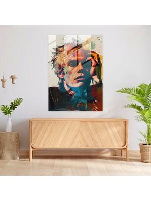 Popcasso Ünlü Portreler Temperli Cam Tablo Sanatı