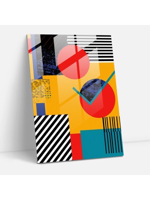 Popcasso Modern Sanat Duvar Dekorasyonu Için Cam Tablo - Andy Warhol Tarzı