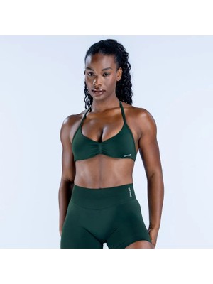Dfyne Koyu Yeşil Impact Strappy Bra - Destekleyici Spor Bra