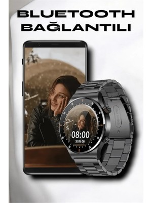 Calperia Nfc ve Kablosuz Şarjlı Akıllı Saat Ekg, Nabız & Spor Modları ile Ios ve Android Uyumlu