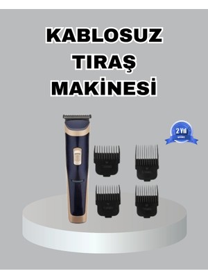 Calperia Çelik Lı Unisex Şarjlı Tıraş Makinesi – Sessiz Motor, Kablosuz ve Ayarlanabilir