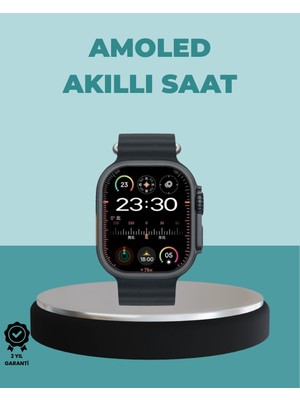 Calperia Amoled Akıllı Saat 49MM Bluetooth Arama Spor ve Sağlık
