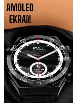 Calperia Akıllı Saat Yeni Nesil 2024 Model Metal Kordonlu Bluetooth Bağlantılı