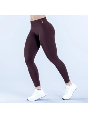 Dfyne Çikolata Kahve  Impact Leggings - Şekillendirici ve Toparlayıcı Spor Tayt