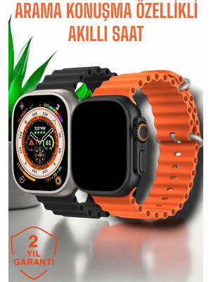 Calperia Suya ve Toza Dayanıklı 45 mm Akıllı Saat Bildirim ve Cevapsız Çağrı Görüntüleme