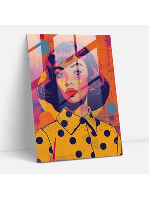 Popcasso Modern Sanat Cam Tablo - Andy Warhol Temalı Cam Tablo