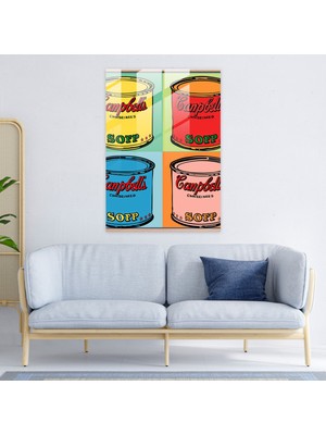 Popcasso Andy Warhol'un Cam Sanatı - Campbell's Çorba Kutuları