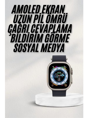 Calperia 2025 Yeni Model Akıllı Saat Android ve Ios Uyumlu Çağrı Cevaplama