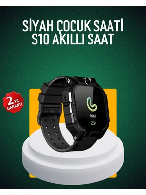 Calperia S10 Siyah Çocuk Takip Saati Güvenli Alan Uyarısı ve Sesli Mesaj