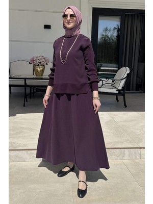 Rabia Şamlı Ipek Modal Takım Mürdüm