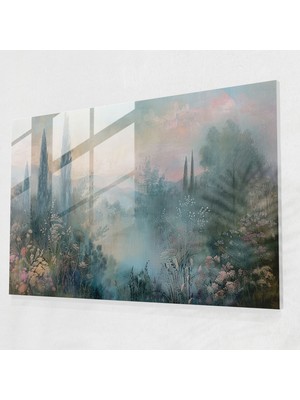 Popcasso Barok Tarz Cam Tablo Modern Sanat ile Duvar Dekorasyonu