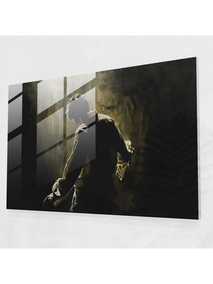 Popcasso Caravaggio Tarzı Temperli Cam Tablo - Cam Sanatı Duvar Dekoru