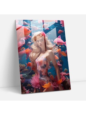 Popcasso Canlı Deniz Hayatı Temalı Temperli Cam Tablo - Sualtı Dünyası Dekorasyonu