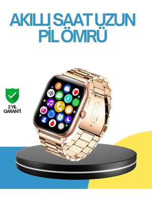 Calperia Amoled Ekranlı Türkçe Menülü Akıllı Saat Bluetooth Görüşmeli
