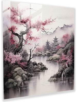 Popcasso Asyalı Huzur Temperli Cam Tablo - Asya Huzur Cam Tablo