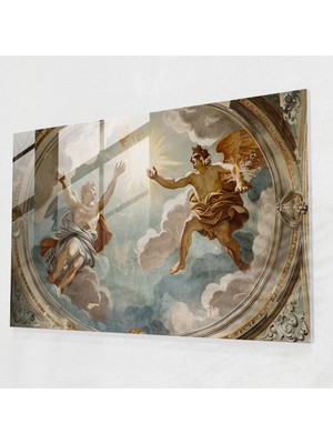 Popcasso Klasik Cam Duvar Tablosu - Yunan Mitolojisi Tanrıları ve Tanrıçaları