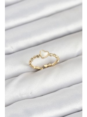 Kocadal Mht Pirinç Gold Renk Kalpli Model Kadın Yüzük Mht