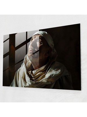 Popcasso Caravaggio Tarzı Temperli Cam Tablo - Nostaljik Duvar Dekorasyonu