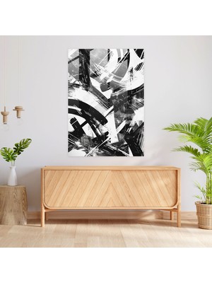 Popcasso Soyut Tasarım Andy Warhol Cam Tablo - Ev Dekorasyonu Için Modern Cam Tablo