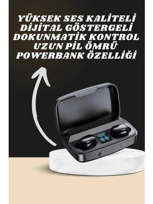Calperia Yeni Nesil Akıllı Saat ve Bluetooth Kulaklık Kampanyası Dokunmatik Kare 7 Kordonlu