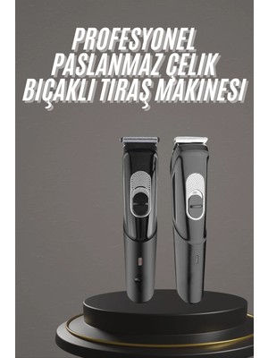 Calperia Pro Şarjlı Saç Sakal Tıraş Makinesi Ense Kesme Makinesi Lazer Öncesi Kısaltma